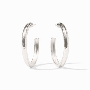 Large Havana Hoop, Silver