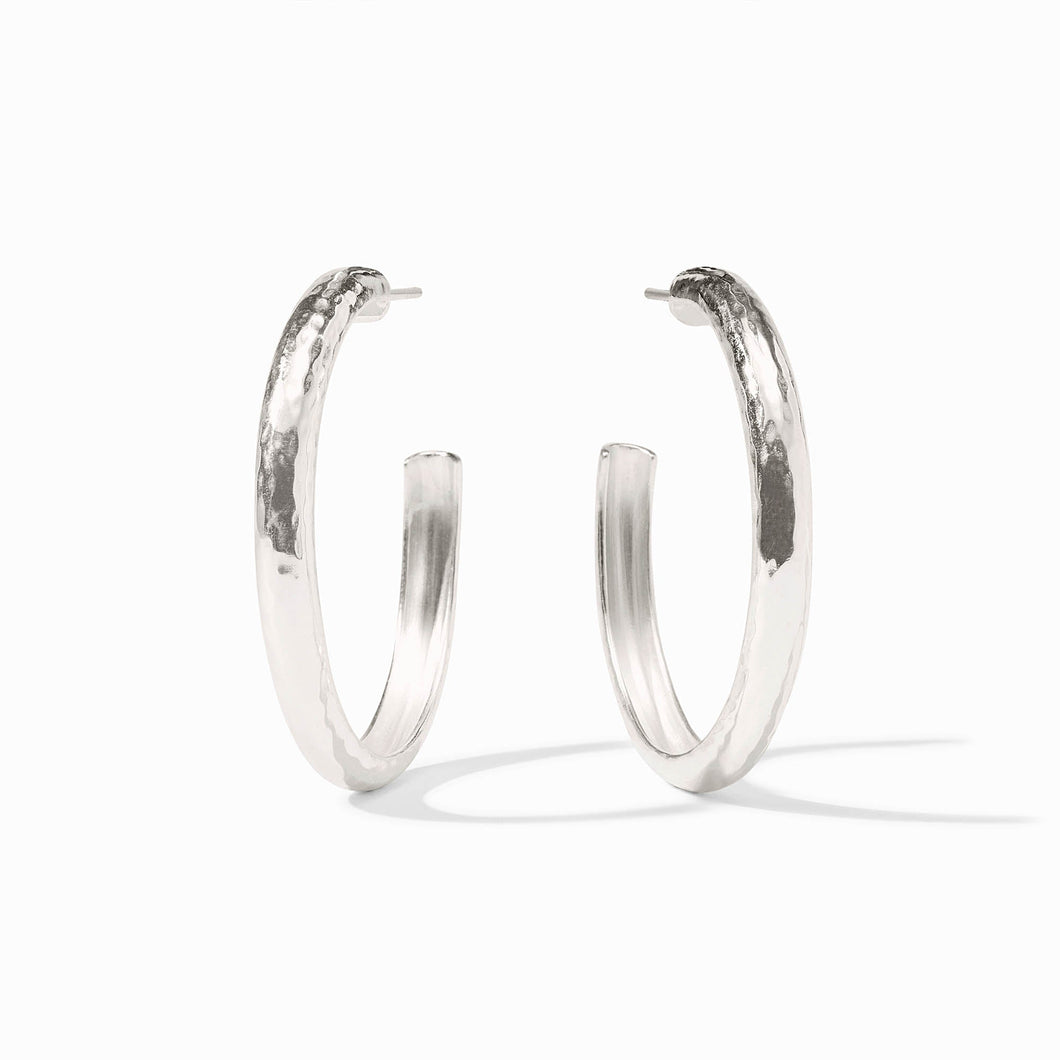 Large Havana Hoop, Silver