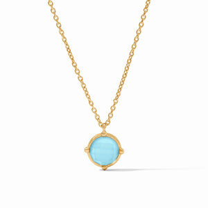 Honeybee Solitaire Necklace Capri Blue