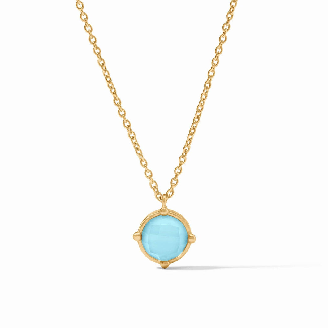 Honeybee Solitaire Necklace Capri Blue