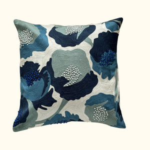 Bleu Botany 22x22 Pillow