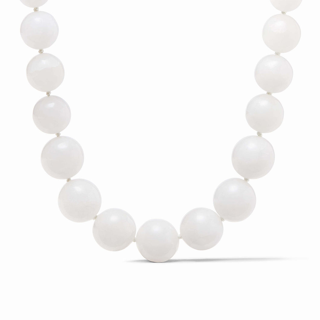 Bonbon Statement Necklace- Moonstone White