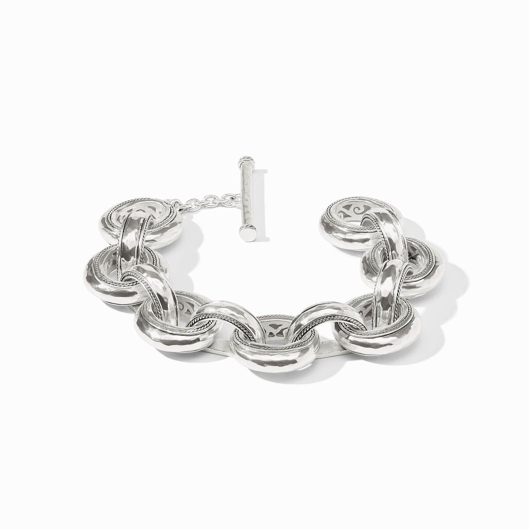 Cannes Demi Link Bracelet, Silver