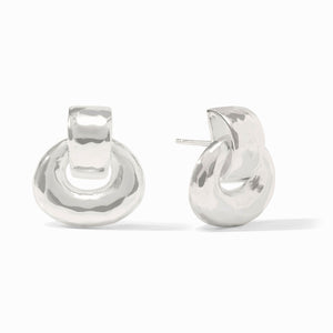 Avalon Demi Doorknocker Earring, Silver