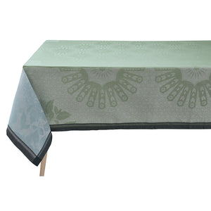 Le Jacquard J'ardin d'orient Green Tablecloth 69x69