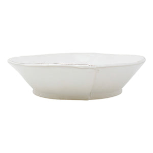 Vietri Lasta White Large Shallow Serving Bowl