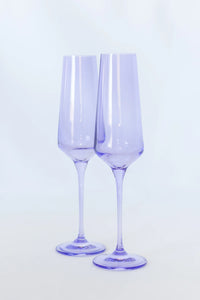 Estelle Champagne Flute, Set of 2 Lavender