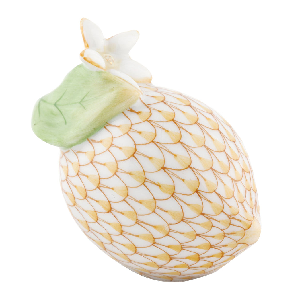 Herend Lemon with Blossom, Butterscotch