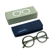 Load image into Gallery viewer, Looplabb Reading Glasses JANE, Dark Green
