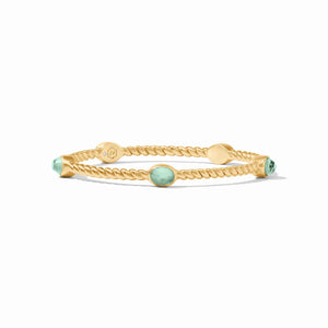 Nassau Stone Bangle- Aquamarine Blue, Small
