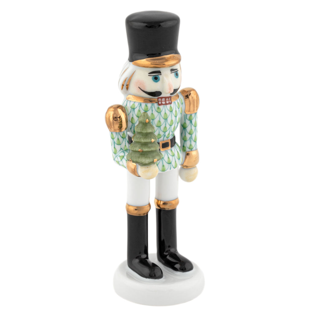 Herend Nutcracker with Christmas Tree, Key Lime