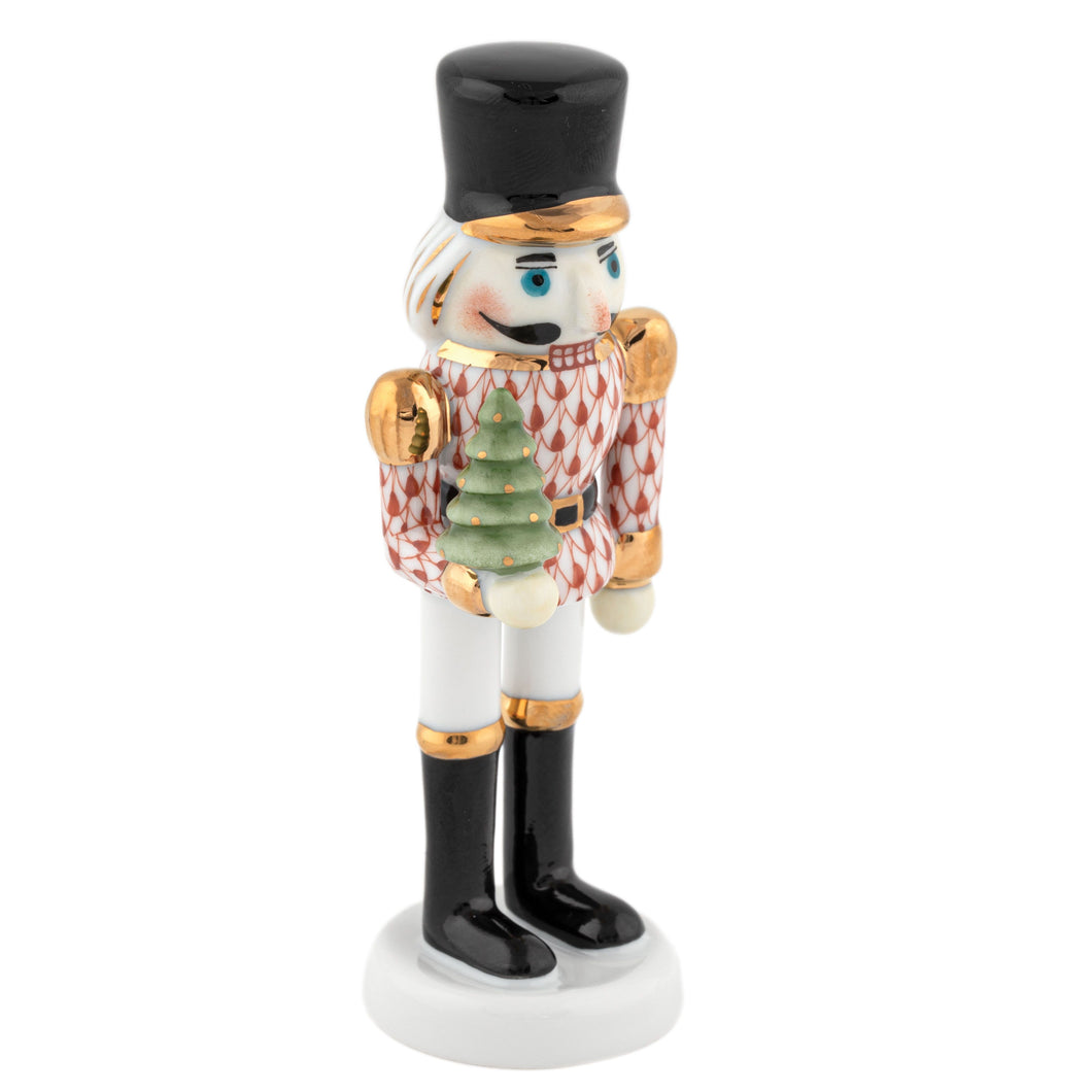 Herend Nutcracker with Christmas Tree, Rust