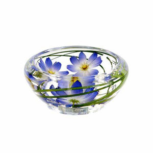 Light Blue Cosmos Flower Bowl, Small