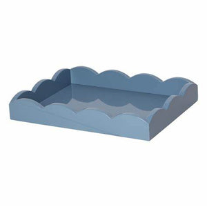 11x8 Small SL Blue Scalloped Edge Tray