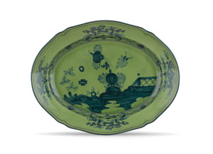 Ginori Oriente Oval Platter, Malachite