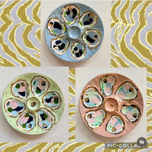 Load image into Gallery viewer, Handpainted Oyster Plate, Assorted
