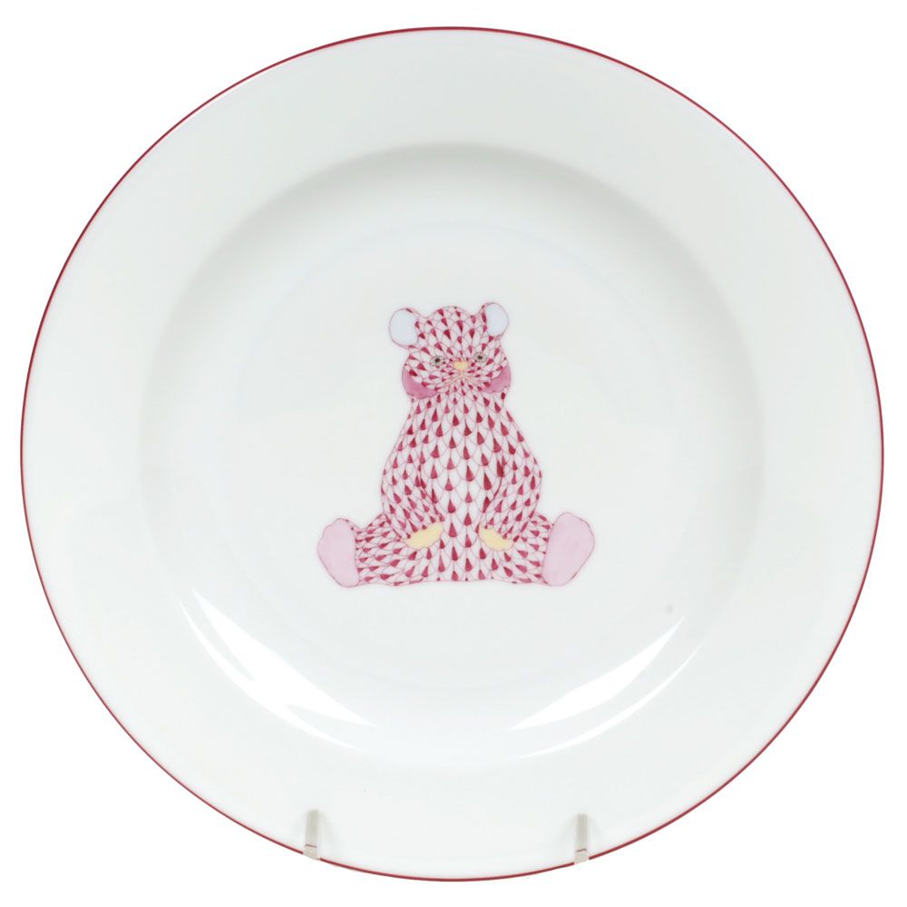 Herend Raspberry Bear Plate