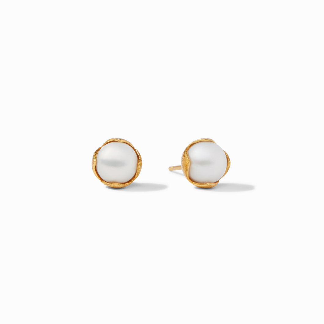 Penelope Stud Gold Pearl, Small
