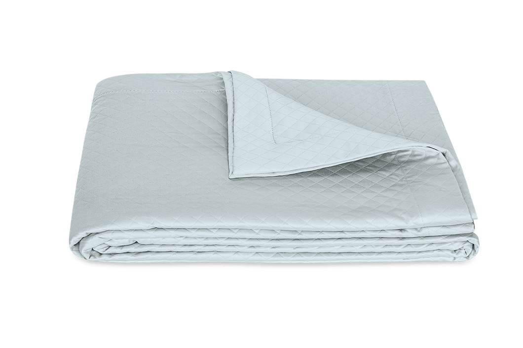 Matouk Petra King Coverlet, Light Blue