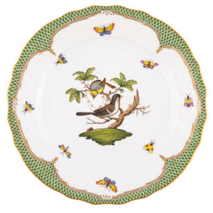 Herend Rothschild Bird Green Dinner Plate