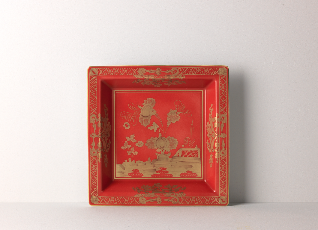 Ginori Oriente Oggetti Large Change Tray, Rubrum