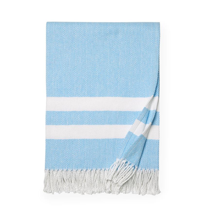 Sferra Aurora Throw Azure