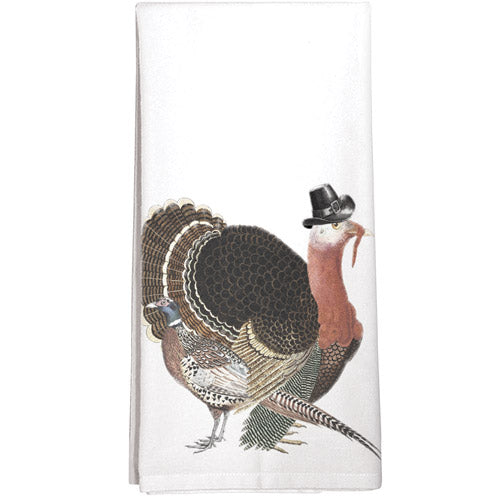 Turkey Pheasant Tea Towel