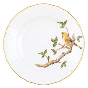 Herend Songbird Dessert Plate, Warbler