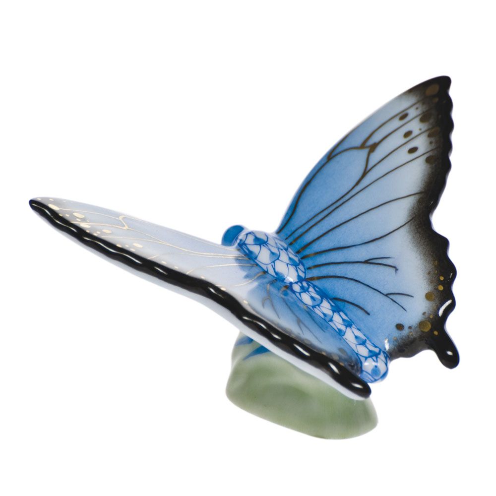 Herend Butterfly, Blue