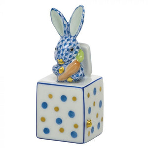 Herend Jack in the Box Bunny, Blue