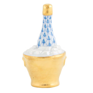 Herend Champagne Bucket, Blue