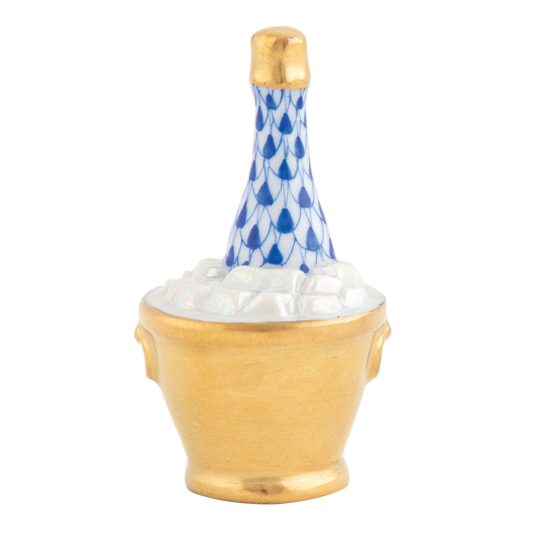 Herend Champagne Bucket, Sapphire