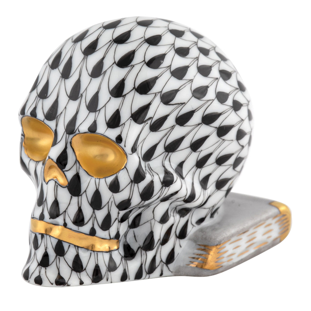 Herend Skull, Black