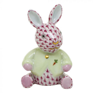 Herend Sweater Bunny, Raspberry