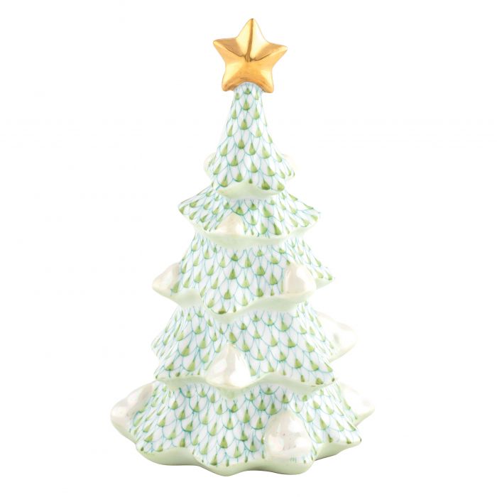 Herend Medium Christmas Tree, Key Lime