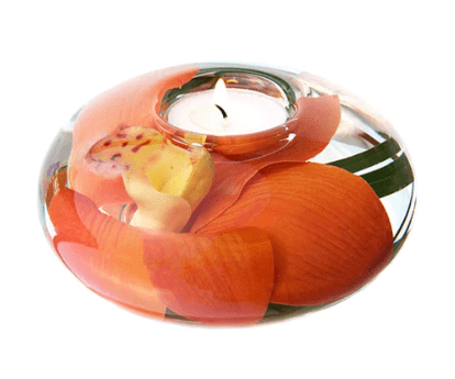 Orange Cymbidium T-Light, Medium