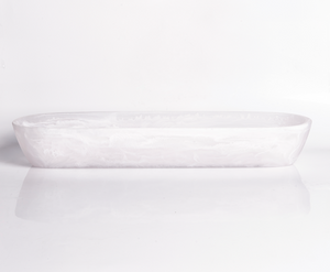 Boat Bowl Jumbo- White Swirl