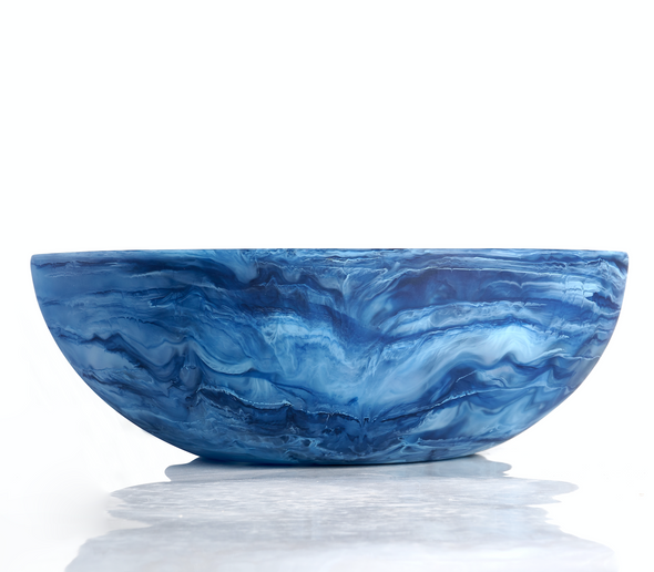 Wave Bowl Large- Denim Swirl