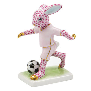 Herend Soccer Bunny, Raspberry