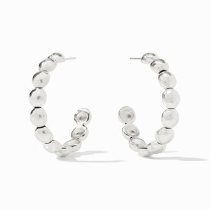 Large Solara Nova Hoop, Silver