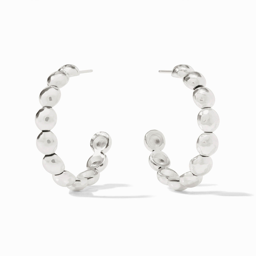 Large Solara Nova Hoop, Silver