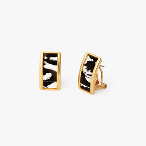 Brackish Sugar Loaf Rectangular Stud Earring Gold