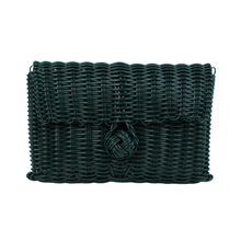 Load image into Gallery viewer, Clutch, Evergreen with Evergreen &amp; Pear Strap
