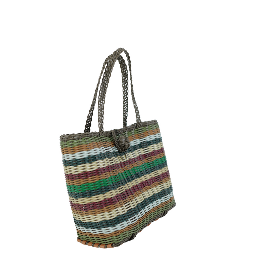 Extra Small, Multi Stripe Brown + Tassel