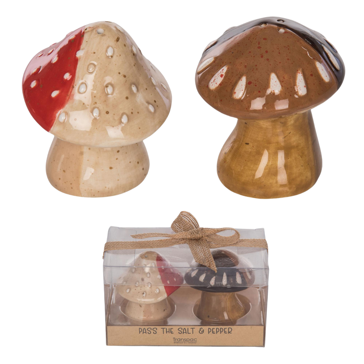 Dol Mushrooms Salt /Pepper Shaker Set
