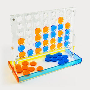 Lucite Connect 4 Game Set- Multi