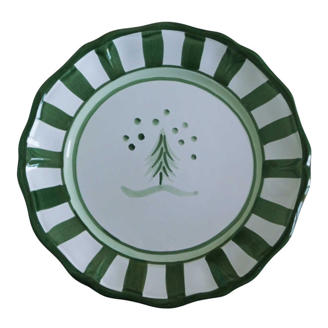 Allegro Salad/Dessert Plate, Green Tree