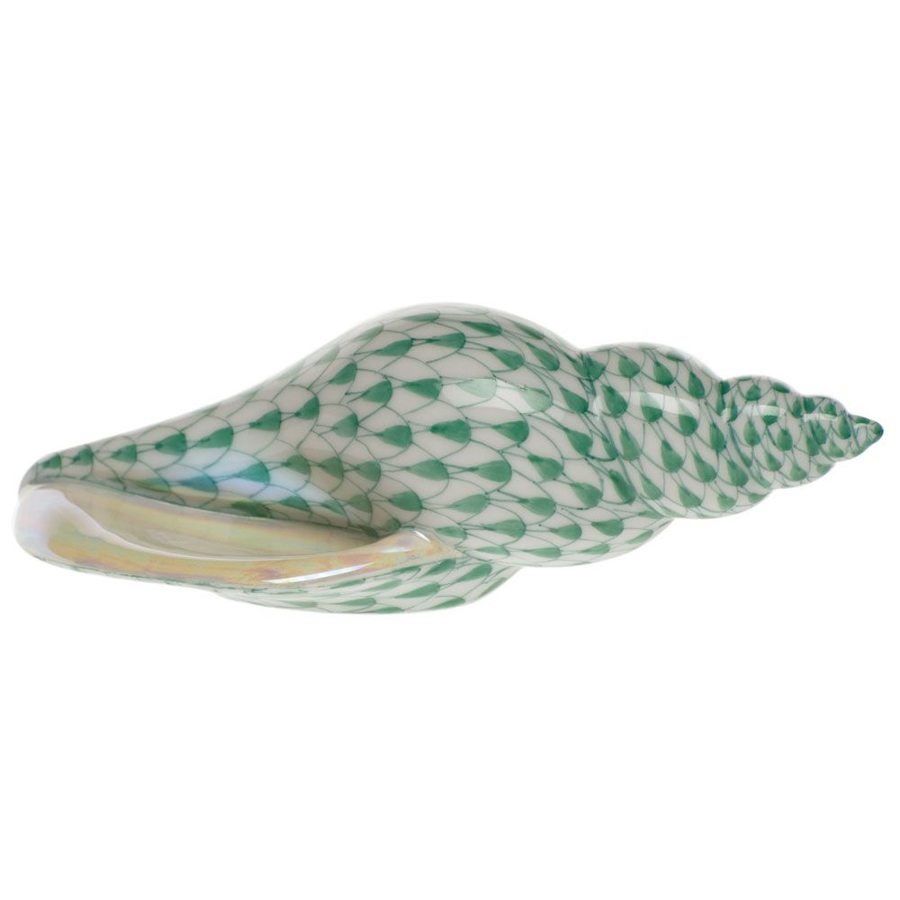 Herend Tulip Shell, Green