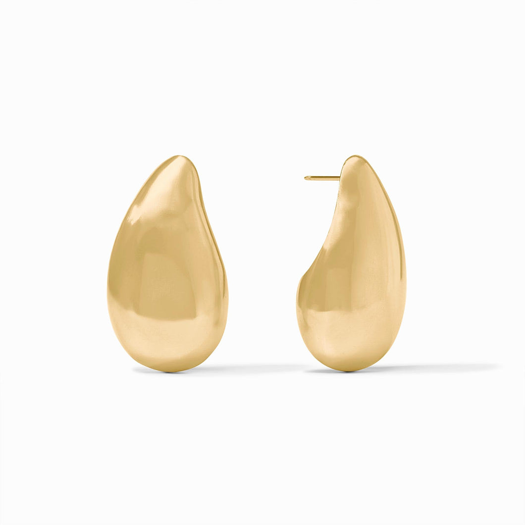 Wave Earring-Gold-M