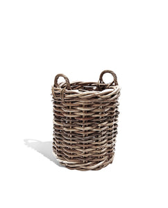St Tropez Medium Rattan Round Basket